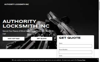 Authority Locksmith Inc website