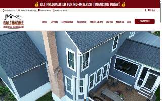 Baltimore Roofing & Remodeling website