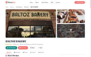Baltoz Bakery website