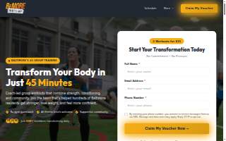 BeMore Boot Camp website