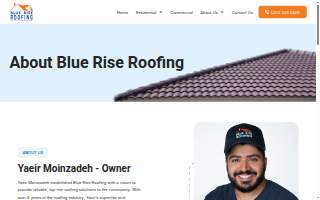 Blue Rise Baltimore Roofing website