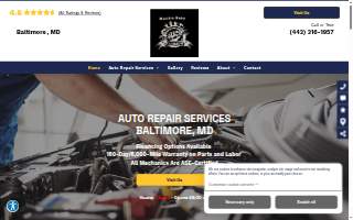 Buck's Auto Service website