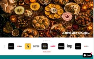 Cajou - A Plant-Based Creamery & Cafe website