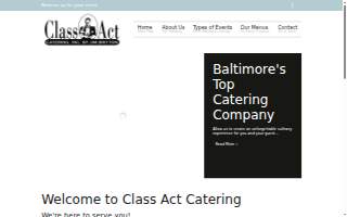 Class Act Catering By Jim website