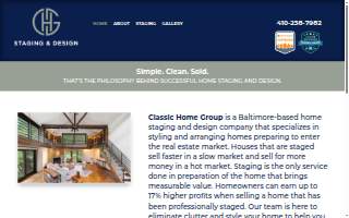 Classic Home Group of Baltimore website