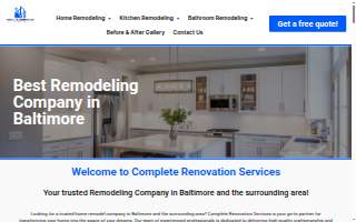 Complete Renovation Services website