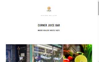 Corner Juice Bar website
