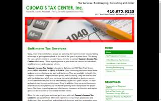 Cuomo's Income Tax Center website