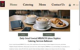 Daily grind JHU catering website