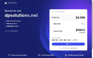 DP Solutions website