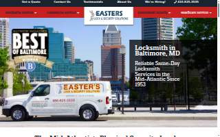 Easter's Lock & Security Solutions - Locksmith Baltimore website