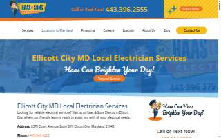 Haas & Sons Electric - Electricians website