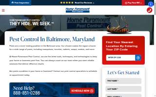Home Paramount Pest Control of Baltimore website