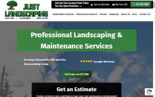 Just Landscaping, LLC website