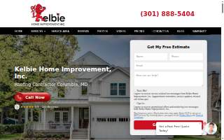 Kelbie Home Improvement Inc - Baltimore Flat Roof Services website