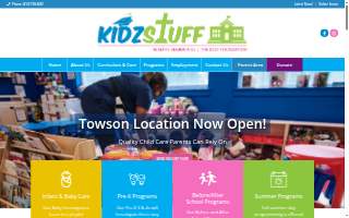 KidzStuff Child Care website
