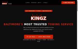 Kingz Towing & Recovery website