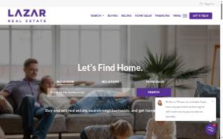 Lazar Real Estate website