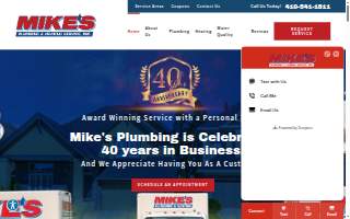 Mike's Plumbing And Heating Services Inc. website