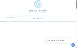 Mind Body Physical Therapy & Wellness website