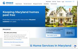 Moxie Pest Control of Baltimore website