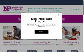 Northern Pharmacy and Medical Equipment website