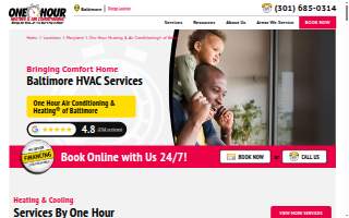 One Hour Air Conditioning & Heating® website