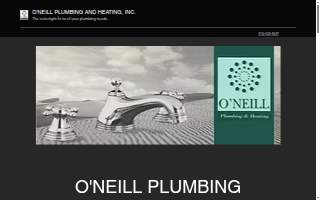 O'Neill Plumbing & Heating website
