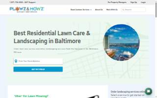 Plowz & Mowz of Baltimore - Lawn Care Services website