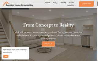 Prestige Home Remodeling of White Marsh website