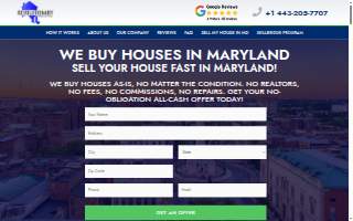 Revolutionary Home Buyers website