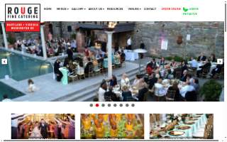 Rouge Fine Catering website