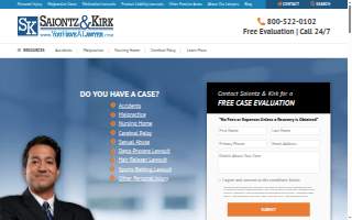 Saiontz & Kirk Personal Injury Lawyers website