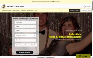 Snap Happy Photo Booth of Baltimore website