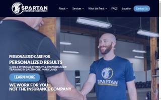 Spartan Rehab and Performance website
