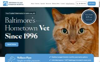 Stevenson Village Veterinary Hospital website
