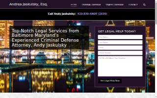 The Law Firm of Andy Jaskulsky website
