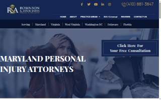 The Law Offices of Robinson & Associates website