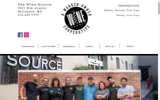 The Wine Source website