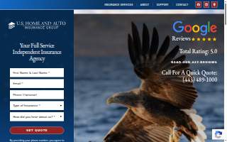 US Home and Auto Insurance Agency website