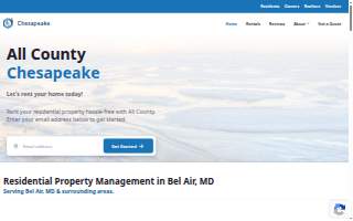 All County Chesapeake Property Management website