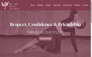 Bel Air Dance Academy website