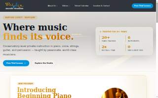 Bel Air Music Studios website