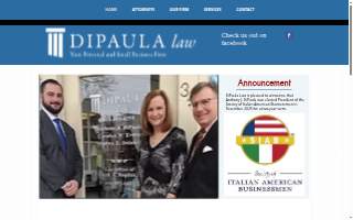 DiPaula law website