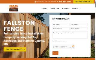 Fallston Fence website
