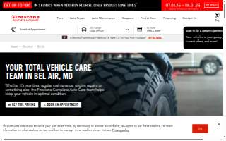 Firestone Complete Auto Care of Bel Air website