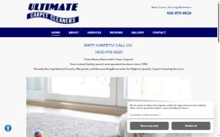 Ultimate Carpet Cleaners website