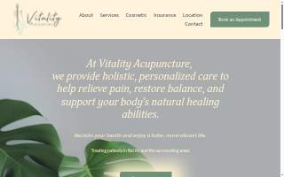 Vitality Acupuncture website