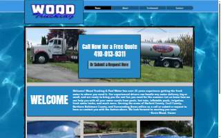 Wood Trucking Pool Water website