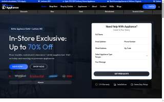 Better Appliance Outlet - Kitchen Appliances Shop website